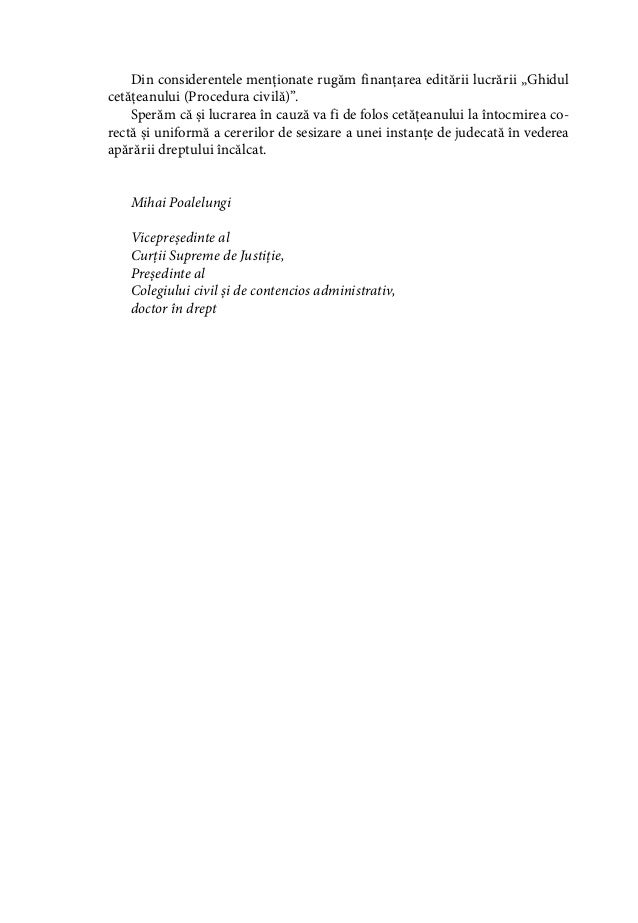 ghidul cetateanului procedura civila ghidul cetateanului procedura civila